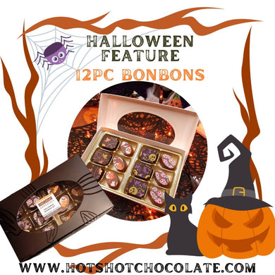 12pc Bonbon Halloween Gift Box Set - Hot Shot Chocolate