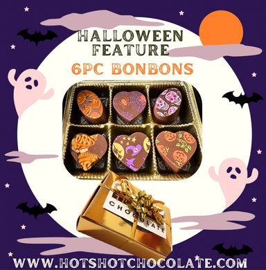 6pc Bonbon Halloween Gift Box Set - Hot Shot Chocolate