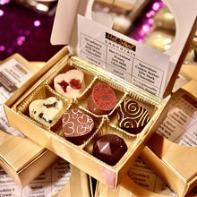 Load image into Gallery viewer, Gift Box Chocolate Bonbon Sets (3pc, 6pc &amp; 12pc) - Hot Shot Chocolate
