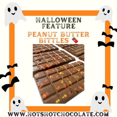 Peanut Butter Bittles Chocolate Bar (24pc) - Hot Shot Chocolate