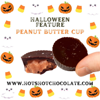 Salted Peanut Butter Cup (1pc) - Hot Shot Chocolate