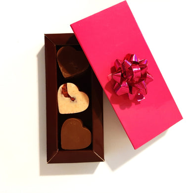 Gift Box Valentine's Chocolate Bonbon Sets (3pc, 6pc & 12pc) - Hot Shot Chocolate