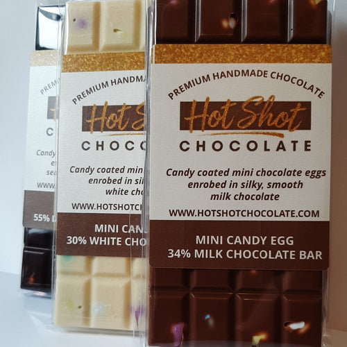 Micro Mini Candy Egg Chocolate Bar (24pc) - Hot Shot Chocolate