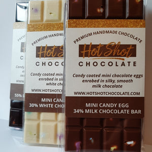 Micro Mini Candy Egg Chocolate Bar (24pc) - Hot Shot Chocolate